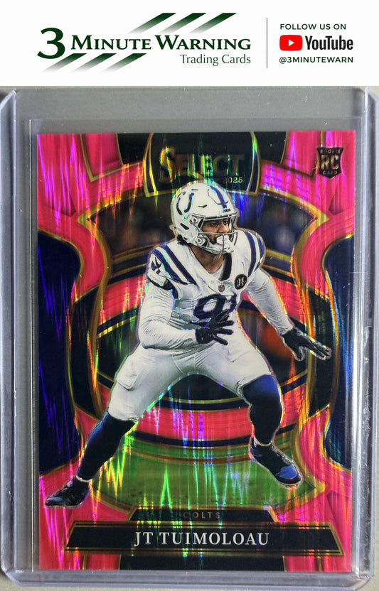 2025 Panini Select #31 JT Tuimoloau Pink Prizm Shock