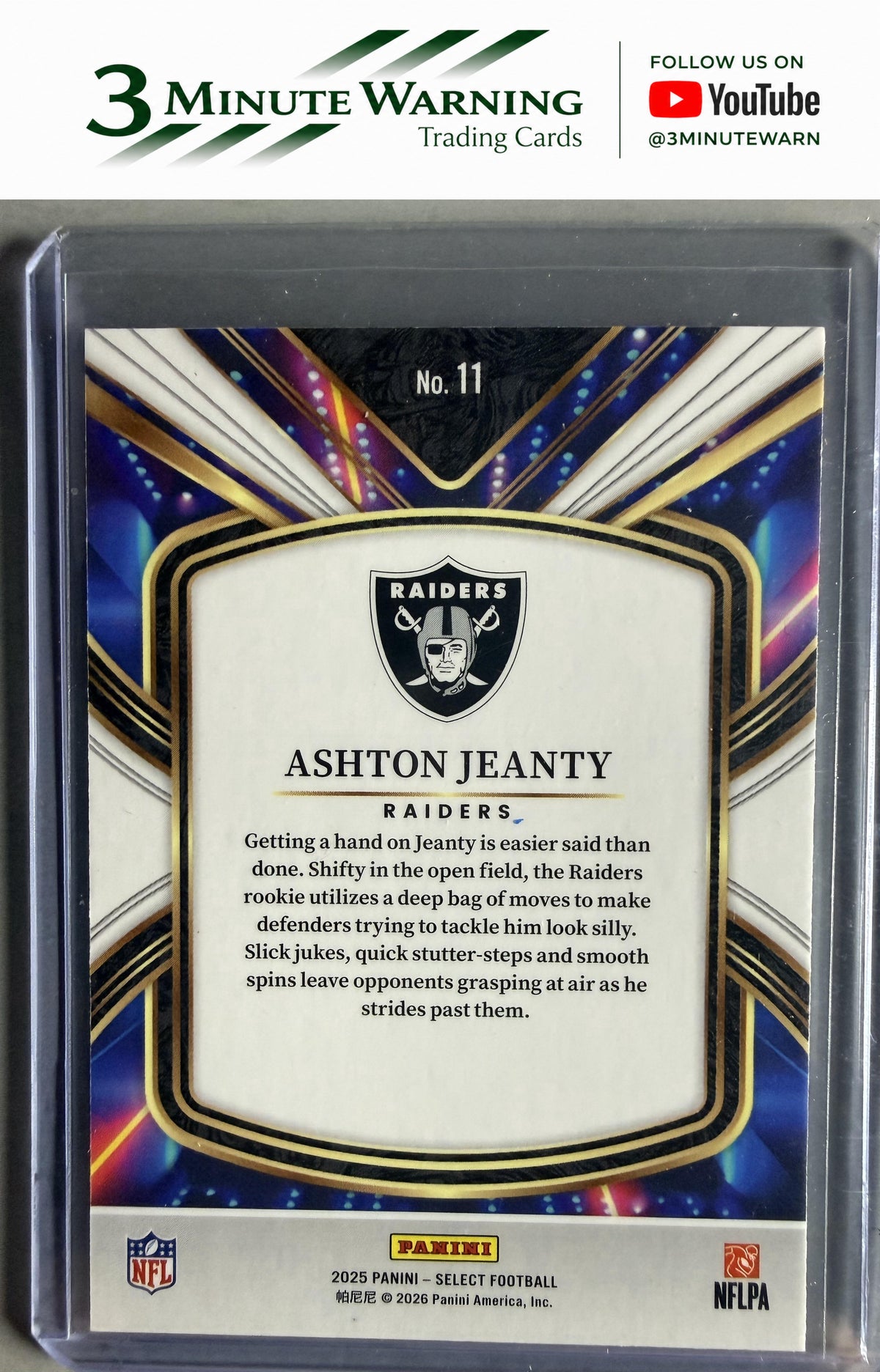 2025 Panini Select #11 Ashton Jeanty Select Future