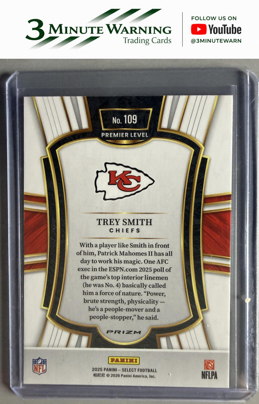 2025 Panini Select #109 Trey Smith Silver Prizm