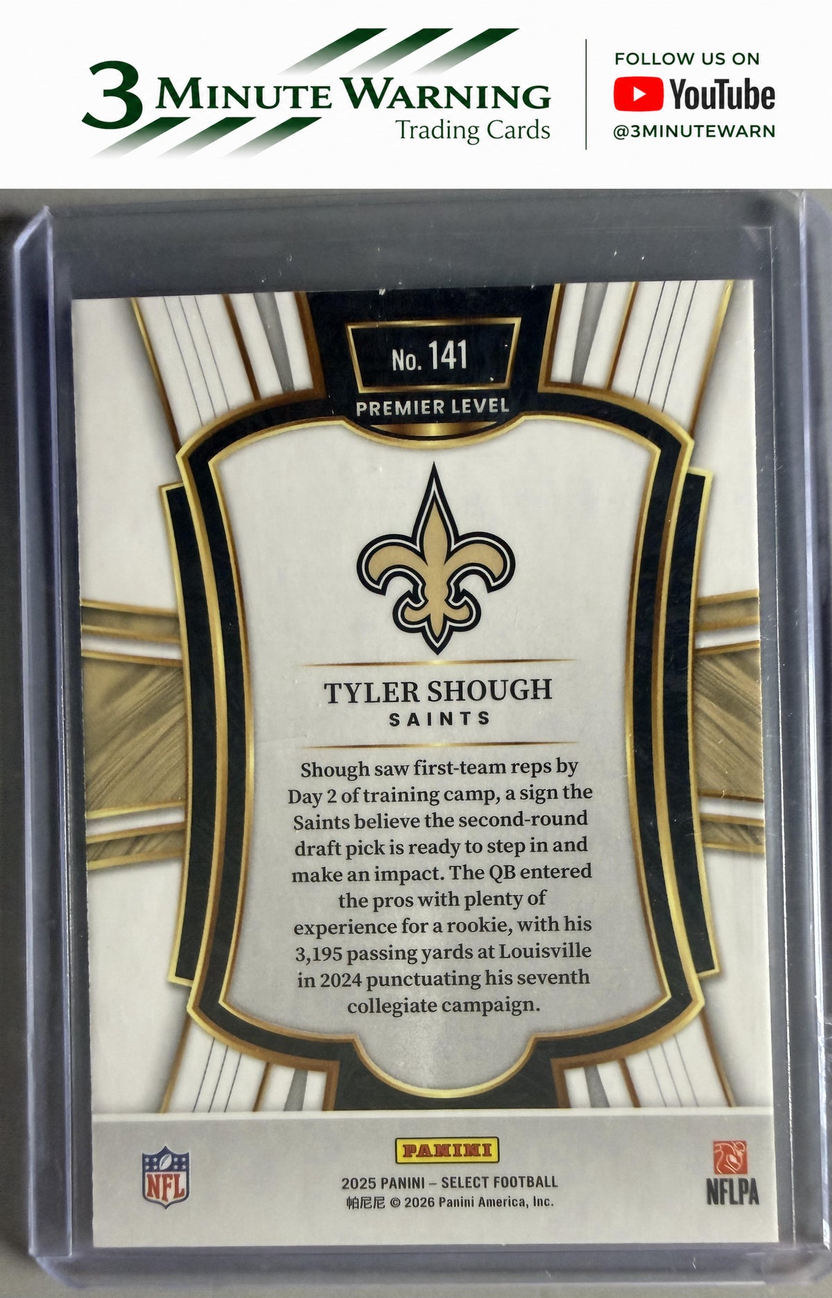 2025 Panini Select #141 Tyler Shough