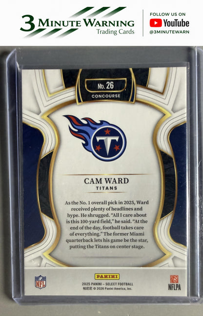 2025 Panini Select #26 Cam Ward