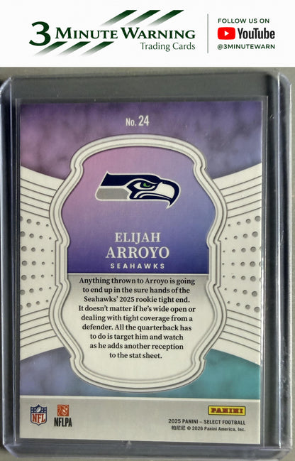2025 Panini Select #24 Elijah Arroyo Select Certified Rookies