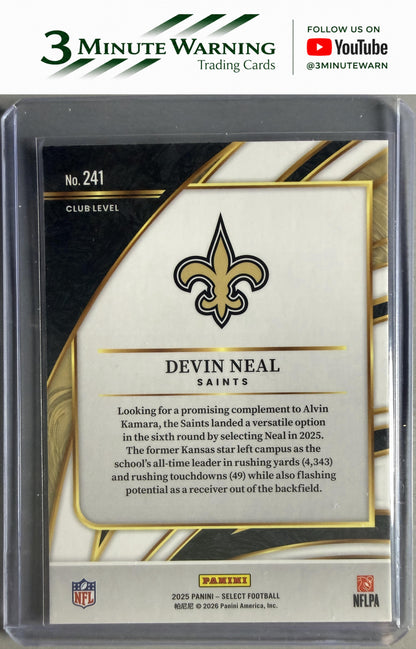 2025 Panini Select #241 Devin Neal