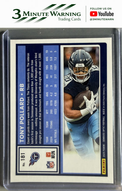 2025 Donruss Optic #181 Tony Pollard