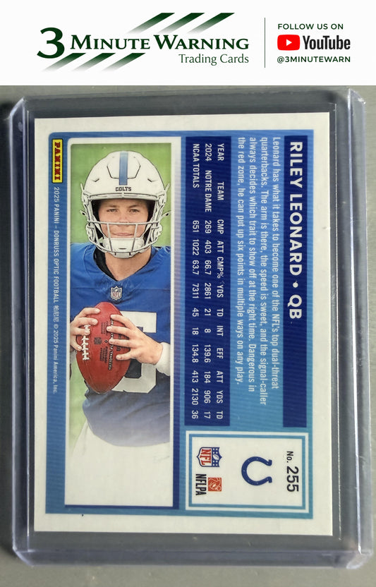 2025 Donruss Optic #255 Riley Leonard