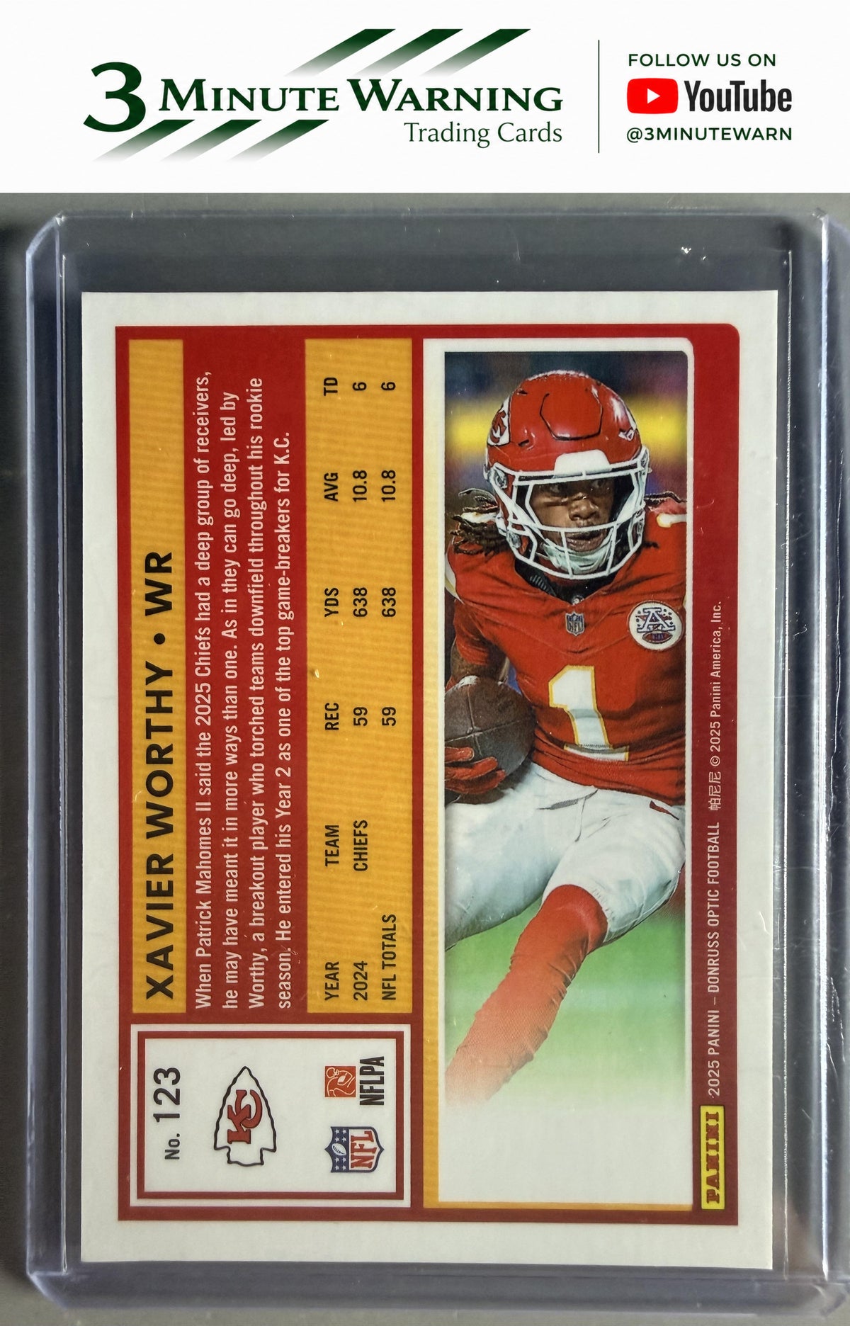 2025 Donruss Optic #123 Xavier Worthy