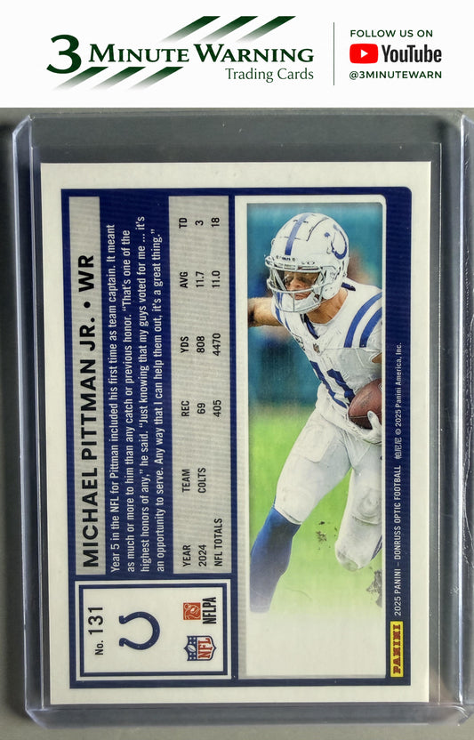 2025 Donruss Optic #131 Michael Pittman Jr.