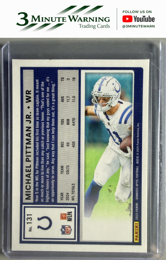 2025 Donruss Optic #131 Michael Pittman Jr.