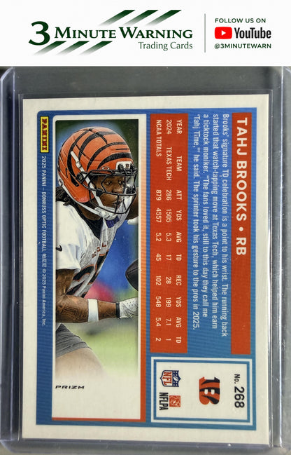 2025 Donruss Optic #268 Tahj Brooks Purple Shock