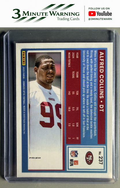 2025 Donruss Optic #237 Alfred Collins Holo