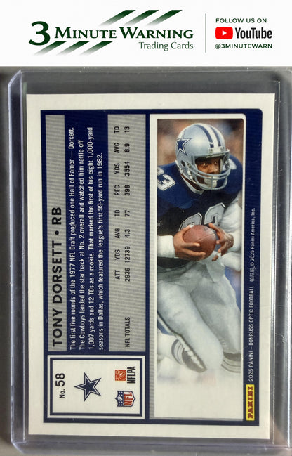 2025 Donruss Optic #58 Tony Dorsett
