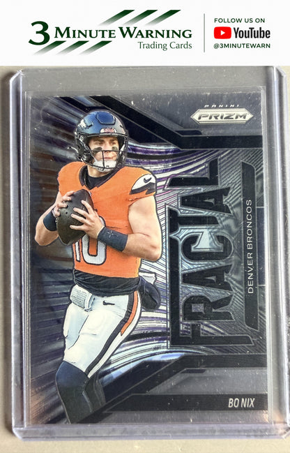 2025 Panini Prizm #13 Bo Nix Fractal