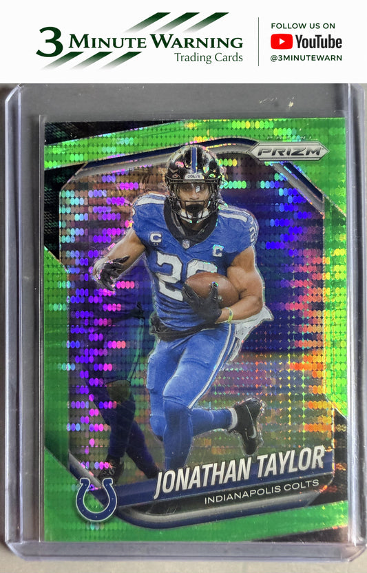 2025 Panini Prizm #108 Jonathan Taylor Neon Green Pulsar
