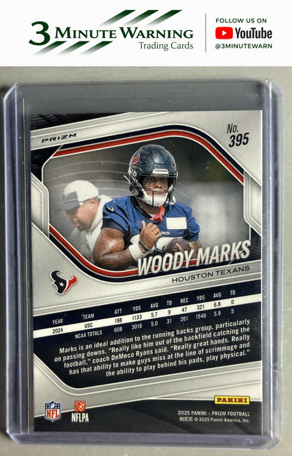 2025 Panini Prizm #395 Woody Marks Lazer