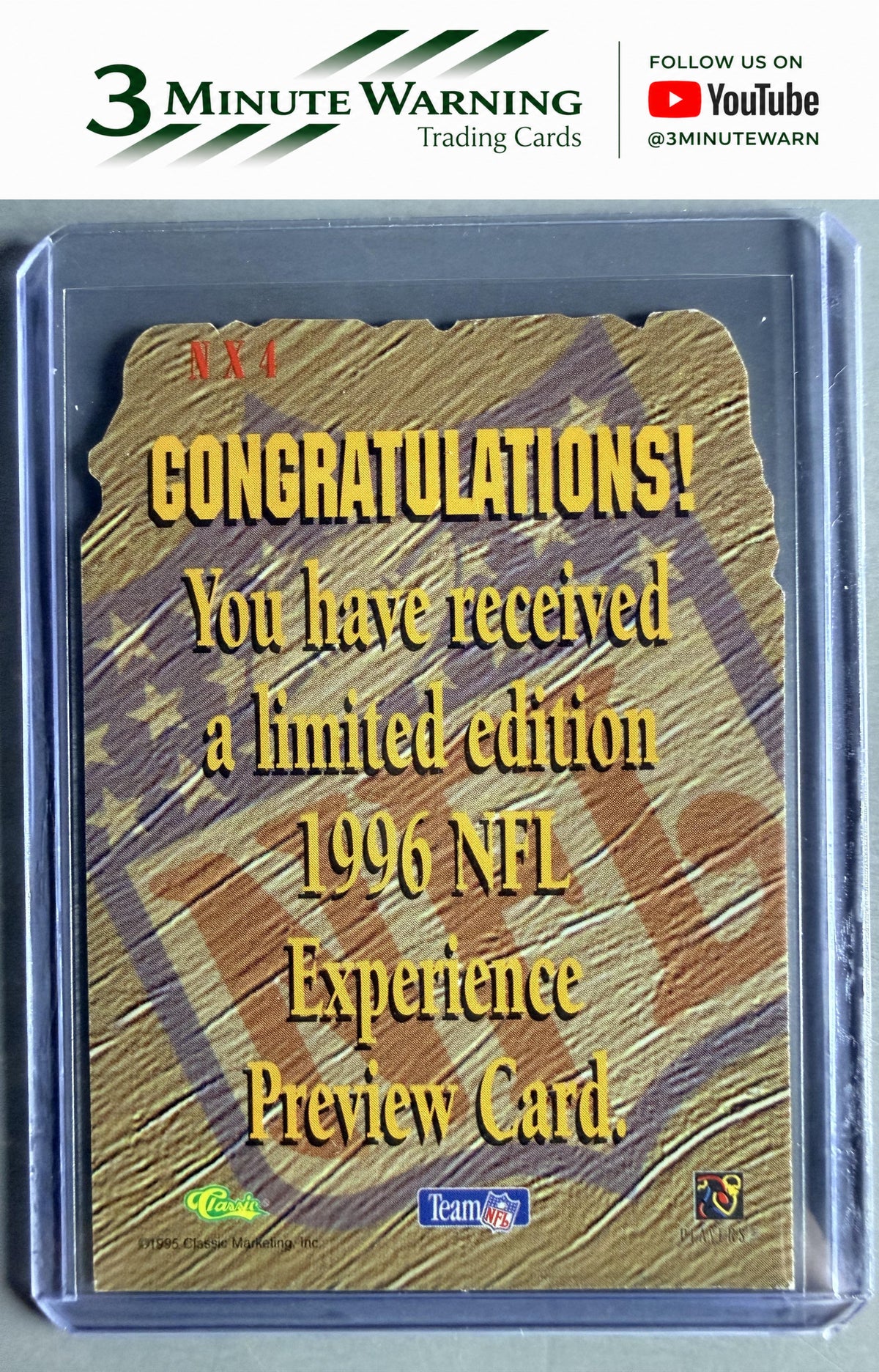 1995 Classic Images Limited Live #NX4 Rashaan Salaam Sculpted Previews