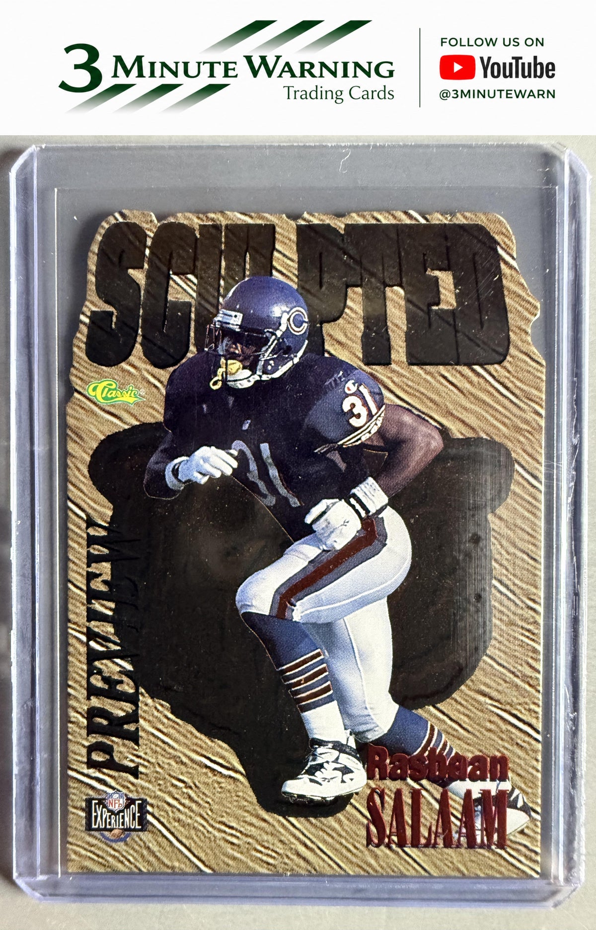 1995 Classic Images Limited Live #NX4 Rashaan Salaam Sculpted Previews