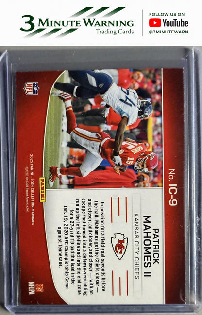 2025 Panini Authentically Mahomes #IC-9 Patrick Mahomes II