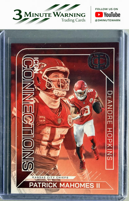 2025 Panini Authentically #IC-3 Patrick Mahomes II / DeAndre Hopkins