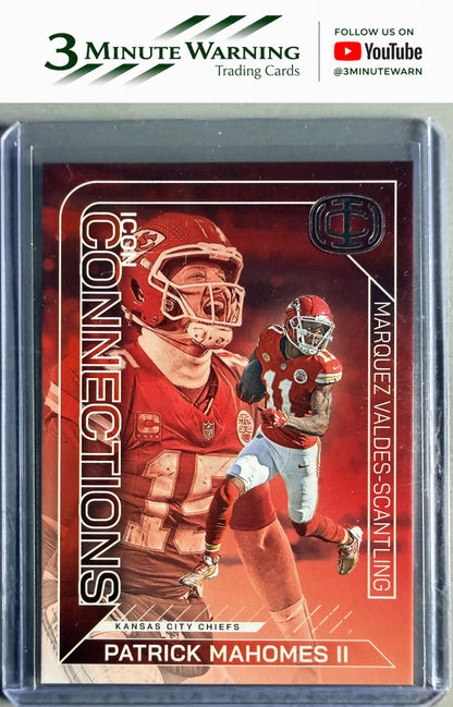 2025 Panini Authentically #IC-14 Patrick Mahomes II / Marquez Valdes-Scantling