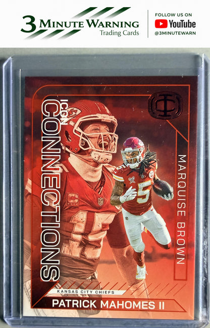 2025 Panini Authentically #IC-11 Patrick Mahomes II / Marquise Brown