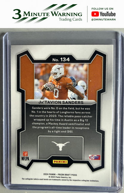 2024 Panini Prizm Draft Picks #134 Ja'Tavion Sanders
