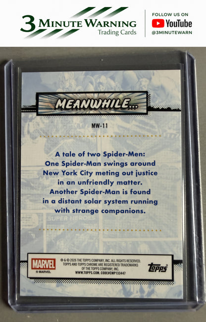 2026 Topps Chrome Marvel #MW-11 Spider Man Meanwhile