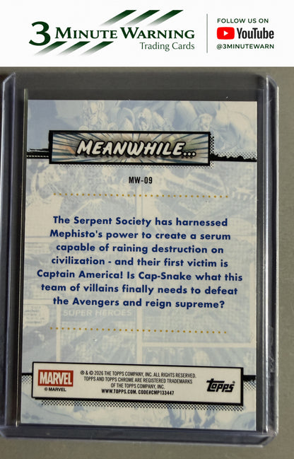 2026 Topps Chrome Marvel #MW-09 Captain America Meanwhile