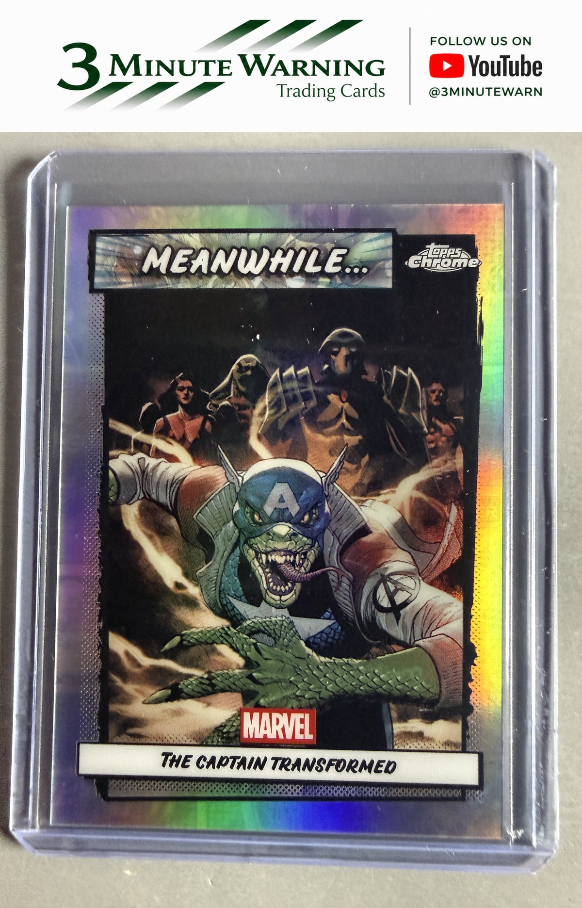 2026 Topps Chrome Marvel #MW-09 Captain America Meanwhile