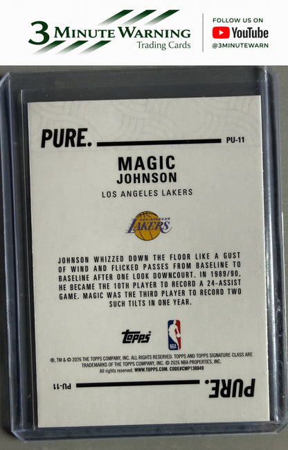 2025-26 Topps Signature Class #PU-11 Magic Johnson Pure