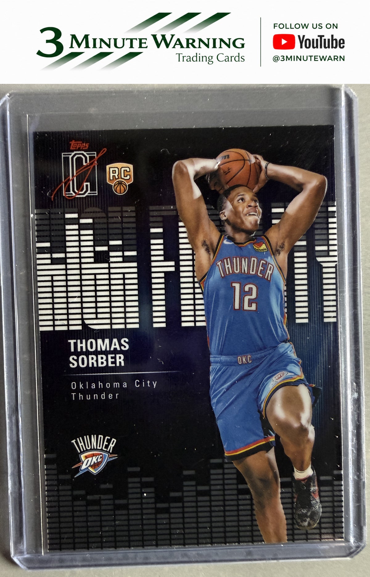 2025-26 Topps Signature Class #HF-15 Thomas Sorber High Fidelity