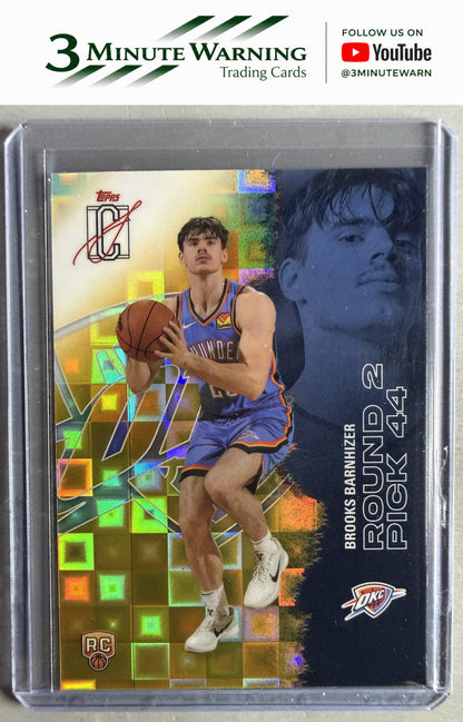 2025-26 Topps Signature Class #138 Brooks Barnhizer Chrome Pandora Refractor