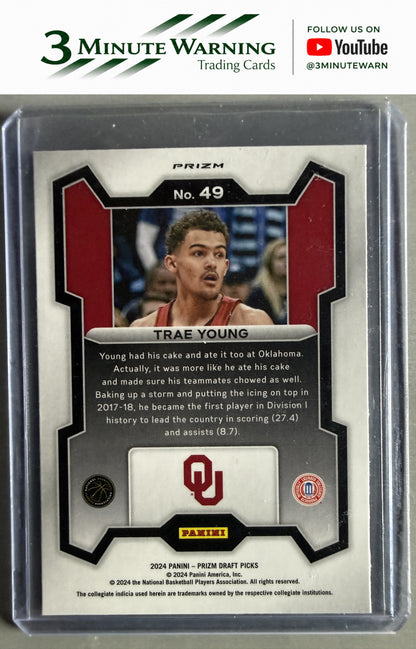 2024 Panini Prizm Draft Picks #49 Trae Young Prizm Red Ice
