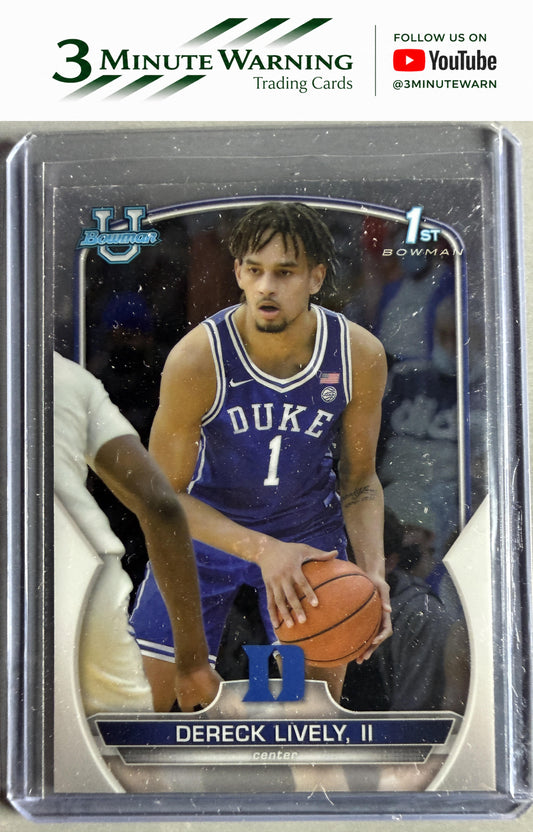 2022-23 Bowman University Chrome #100 Dereck Lively II