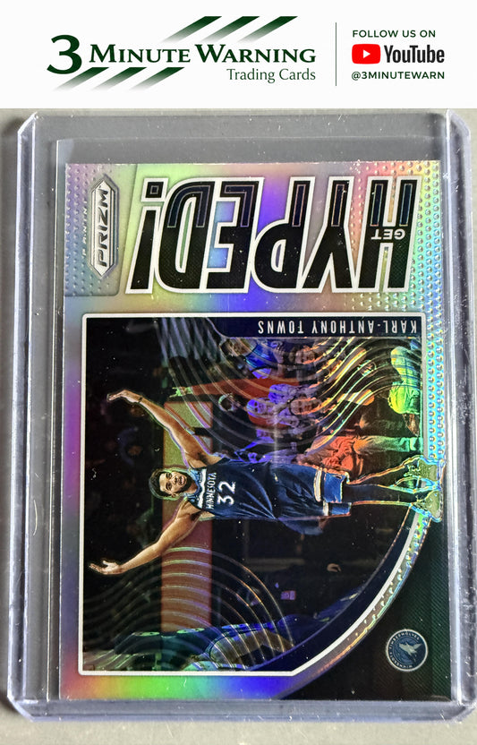2019-20 Panini Prizm #1 Karl-Anthony Towns Get Hyped! Silver