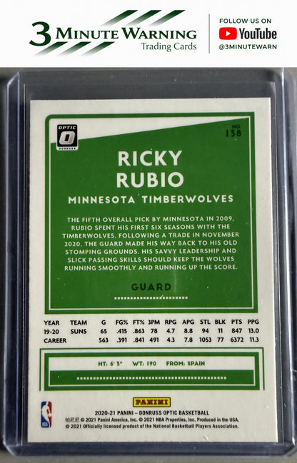 2020-21 Donruss Optic #138 Ricky Rubio