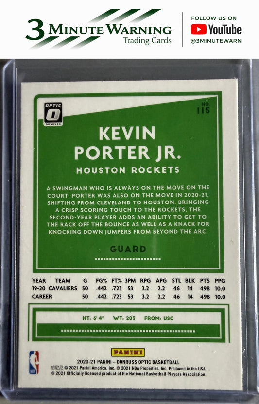2020-21 Donruss Optic #115 Kevin Porter Jr.