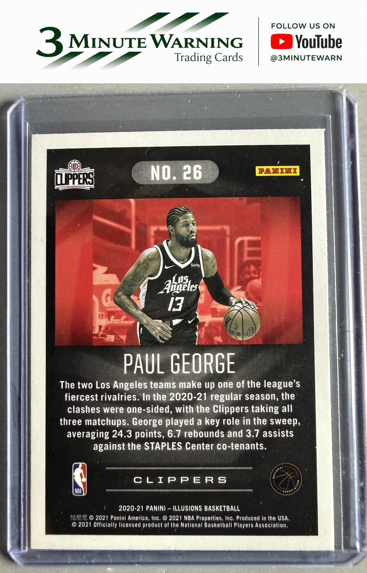 2020-21 Panini Illusions #26 Paul George