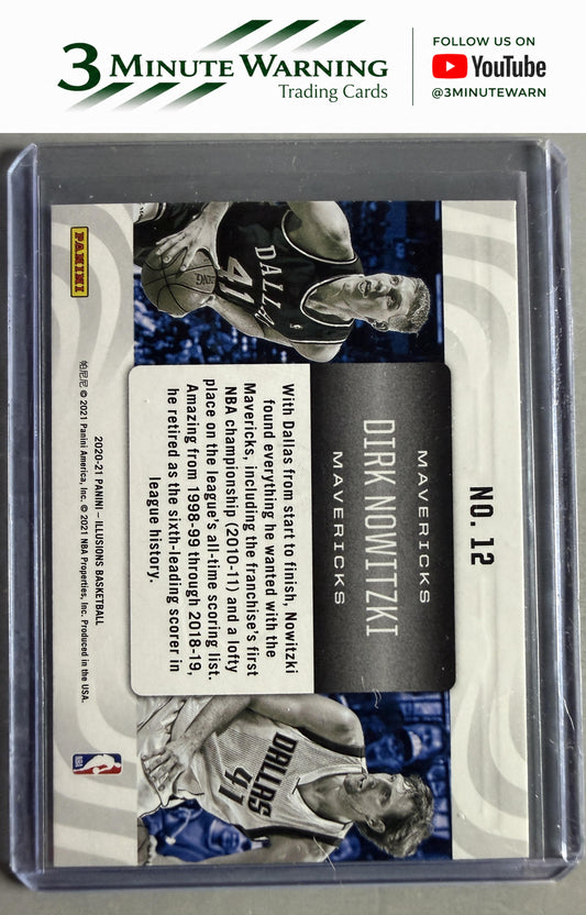 2020-21 Panini Illusions #12 Dirk Nowitzki Career Lineage