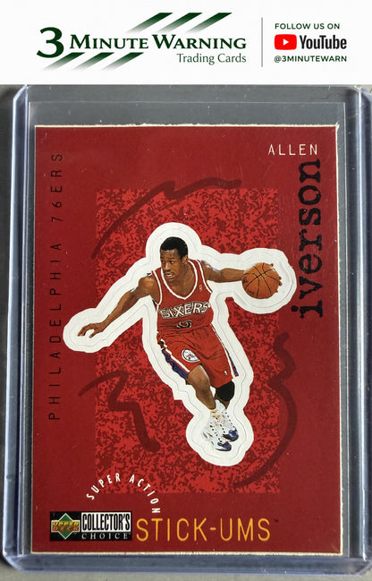 1997-98 Collector's Choice #S20 Allen Iverson Super Action Stick 'Ums