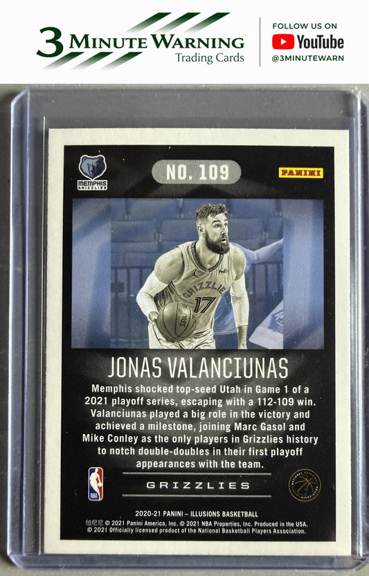 2020-21 Panini Illusions #109 Jonas Valanciunas