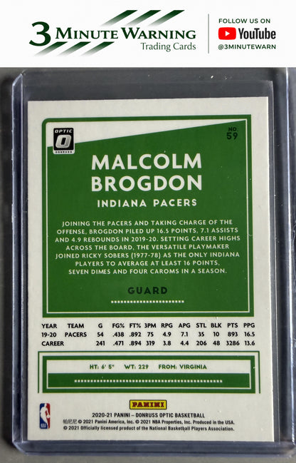2020-21 Donruss Optic #59 Malcolm Brogdon