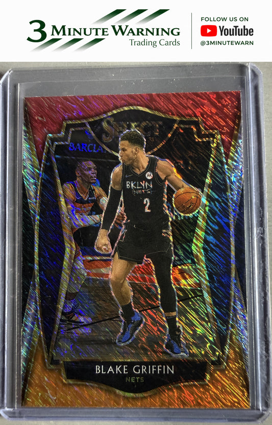 2020-21 Panini Select #129 Blake Griffin Red White Orange Shimmer
