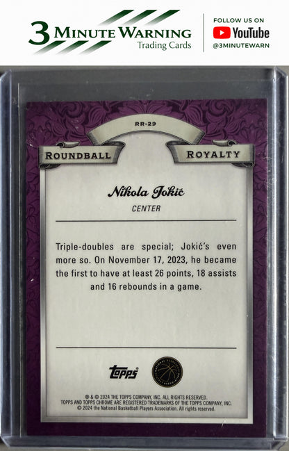 2023-24 Topps Chrome #RR-29 Nikola Jokic Roundball Royalty