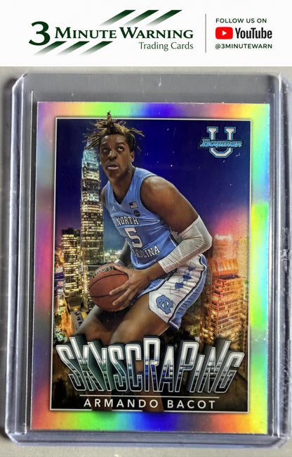 2022-23 Bowman University Chrome #S-11 Armando Bacot Skyscraping