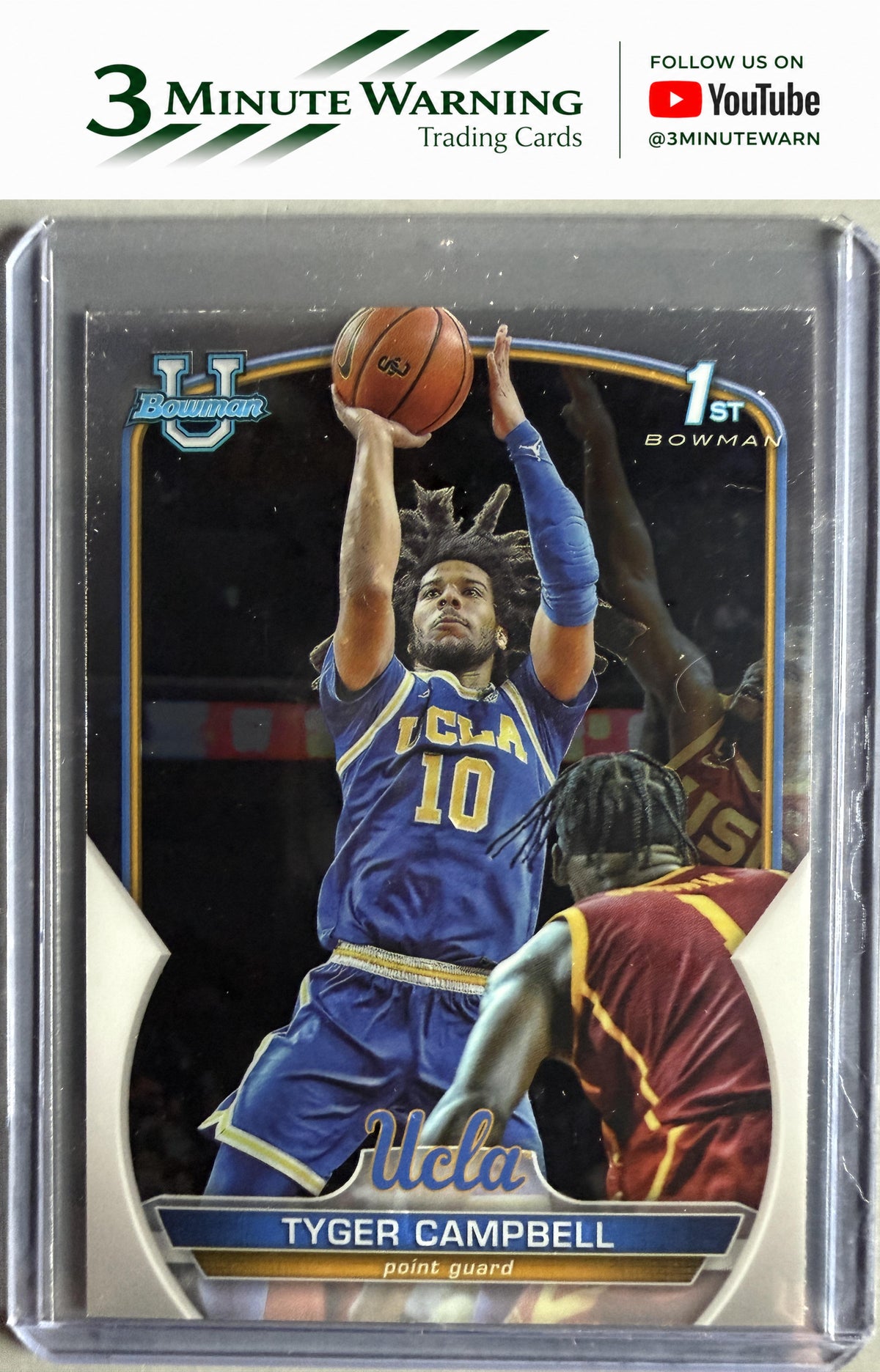 2022-23 Bowman University Chrome #9 Tyger Campbell