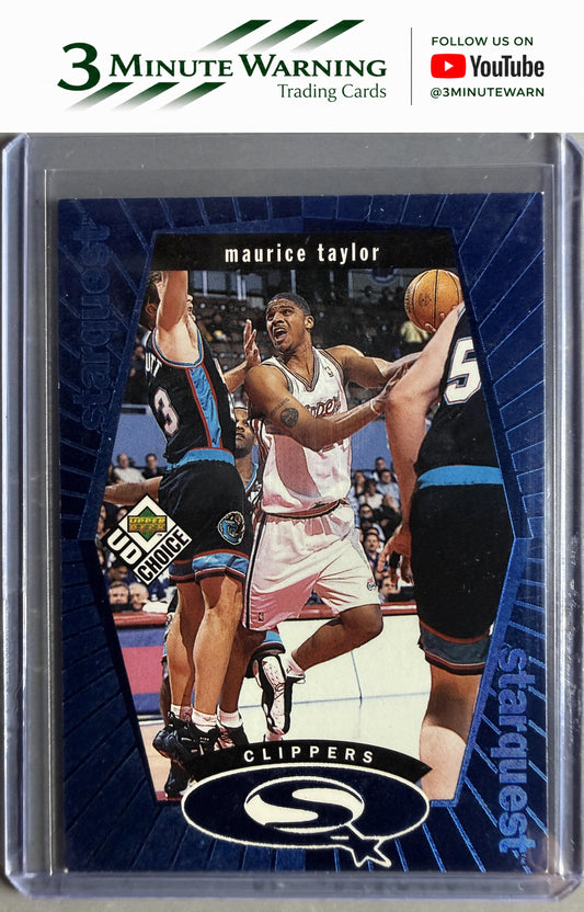 1998-99 UD Choice #SQ12 Maurice Taylor StarQuest Blue