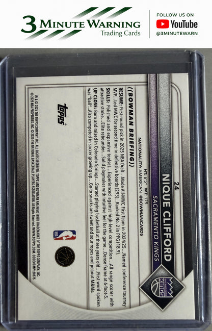 2025-26 Bowman #24 Nique Clifford