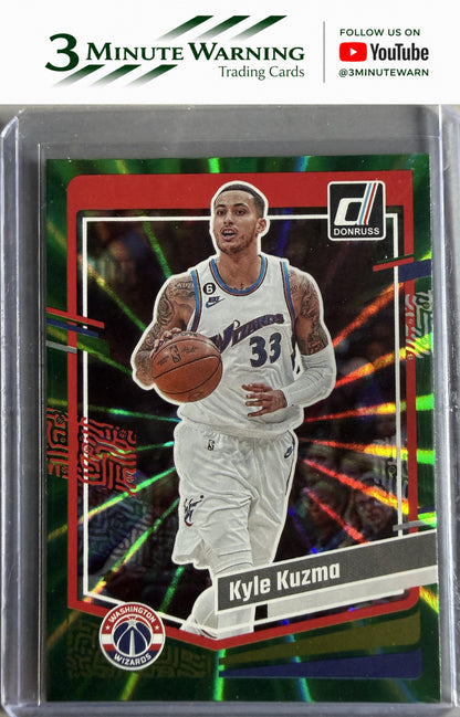 2023-24 Donruss #106 Kyle Kuzma Green Laser Holo