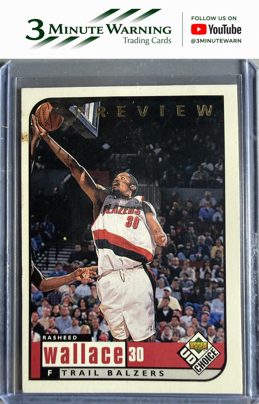 1998-99 UD Choice Preview #118 Rasheed Wallace