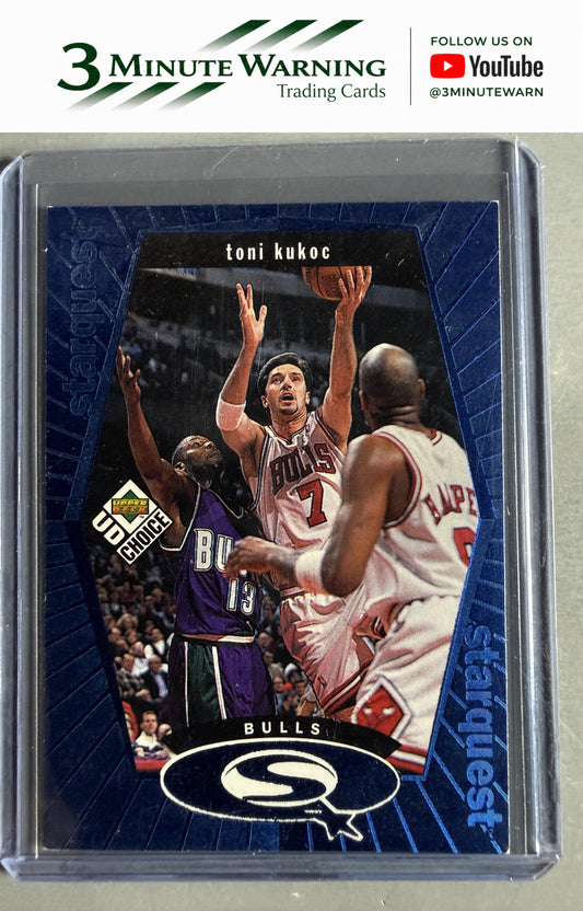 1998-99 UD Choice #SQ4 Toni Kukoc StarQuest Blue